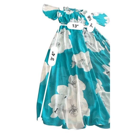 CALVIN KLEIN Chiffon maxi dress size M - Picture 3 of 10